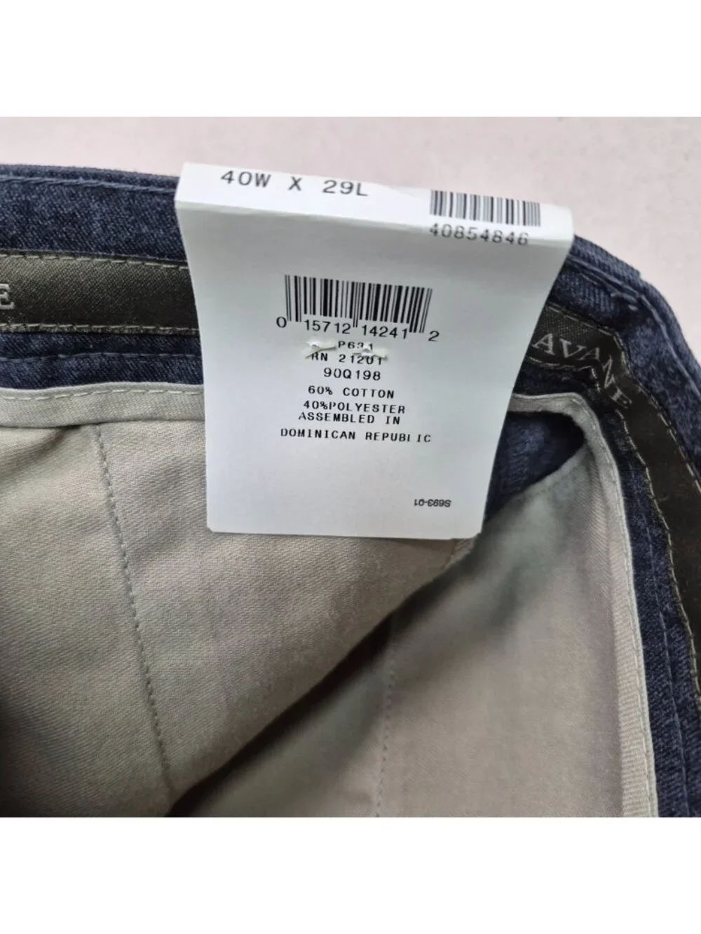 Savane by Farah Men's Pleated Turn-Up Charcoal Gray Dress Pants Sz 40/29 VTG NWT